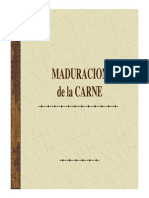 maduración de la caren,