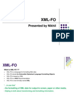 Xml-Fo: Presented by Nikhil