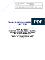 Plan de comunicaciones proyecto gerenciamiento tránsito