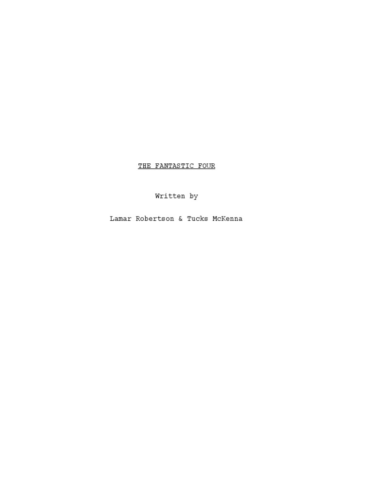 Fantastic Four Rise of Annihilus Script PDF Nature