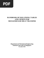 ME3122 Handbook of Heat Transfer Equations 2014 Final