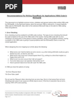Recommendations for Writing VisualBasic for Applications (VBA) Code in RSViewSE
