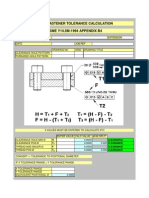 Fixed Fastener Tolerance Calculation ASME Y14.5M-1994 APPENDIX B4