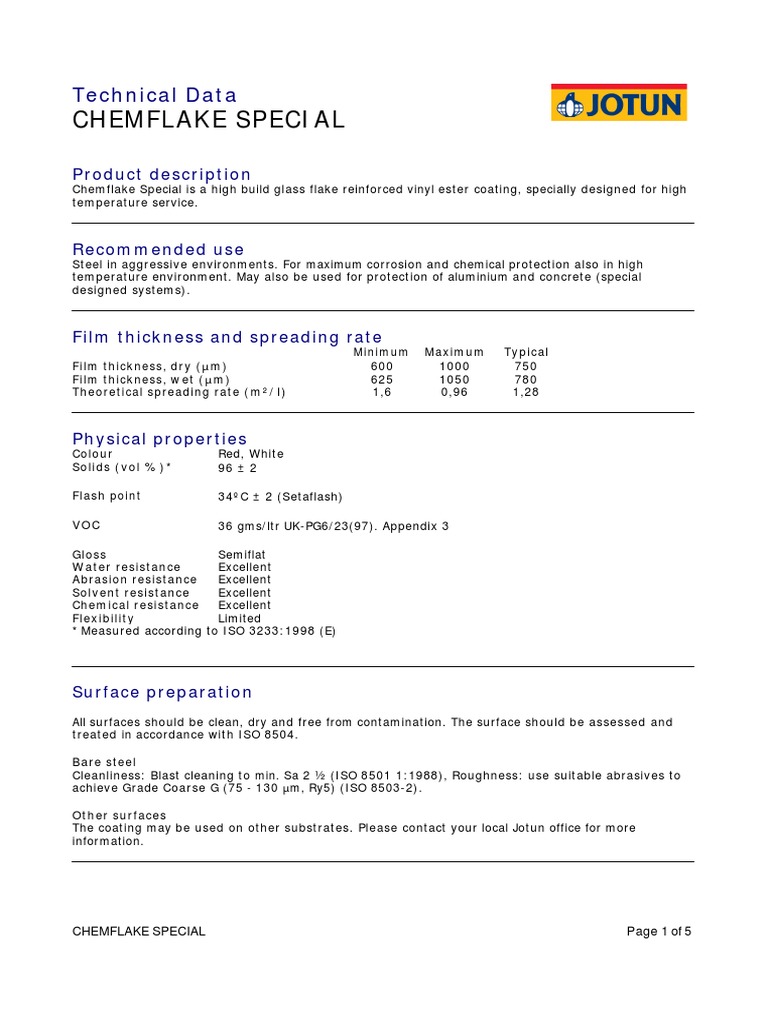 Chem Flake PDF Shelf Life Paint