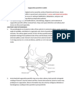 Suppurative Parotitis in Adults