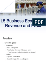 L5 Business Economics Revenue and Profit