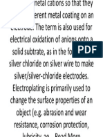 Electroplating is a Process That Uses Electrical Current