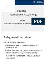 P14B28 International Accounting: The Principal Financial Accounting Statements