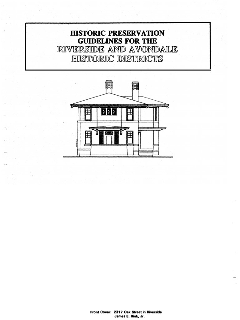 View of Historic Preservation Guidelines For Riverside Avondale | PDF ...