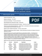 Relatório Periódico Quadrienal Sobre As Medidas para Proteger e Promover A Diversidade Das Expressões Culturais