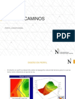 Diseño perfiles longitudinales caminos 40chars