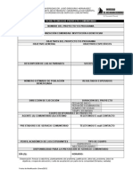 Ficha Tecnica de Proyecto Comunitario