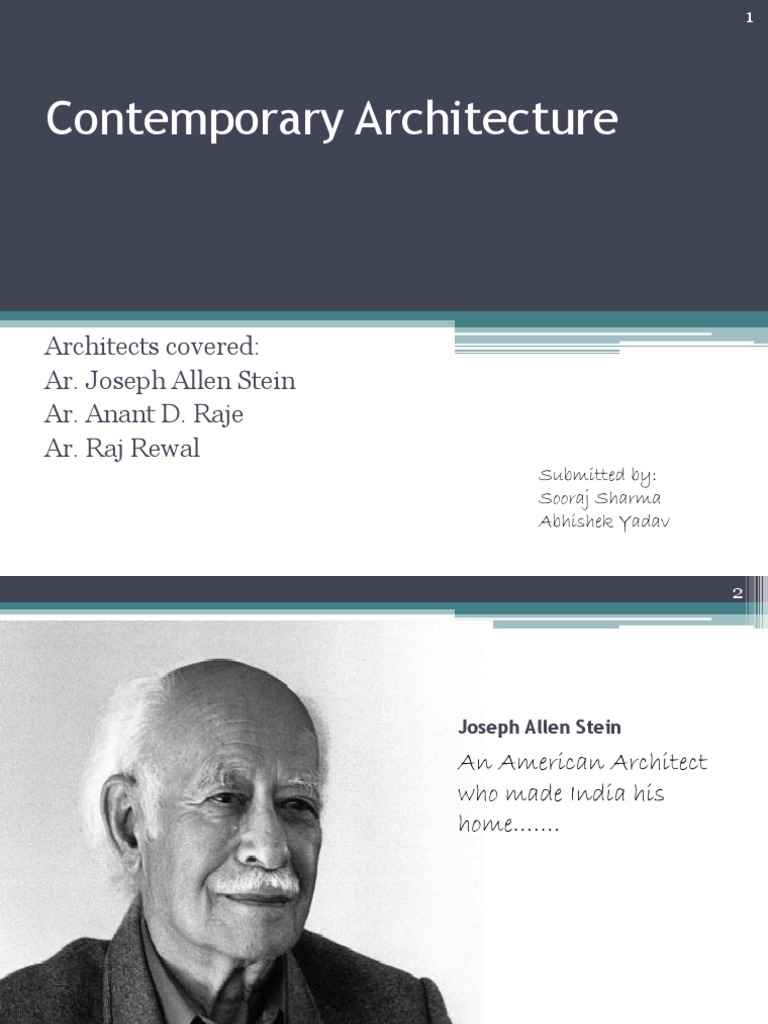 Anant Raje Ja Stein Raj Rewal Works | PDF