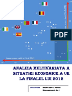 Proiect La ”Analiză Statistică Multivariată” - Partea I (Analiza Datelor) - Adrian HRINCESCU, Doctorand Management, An I.xps
