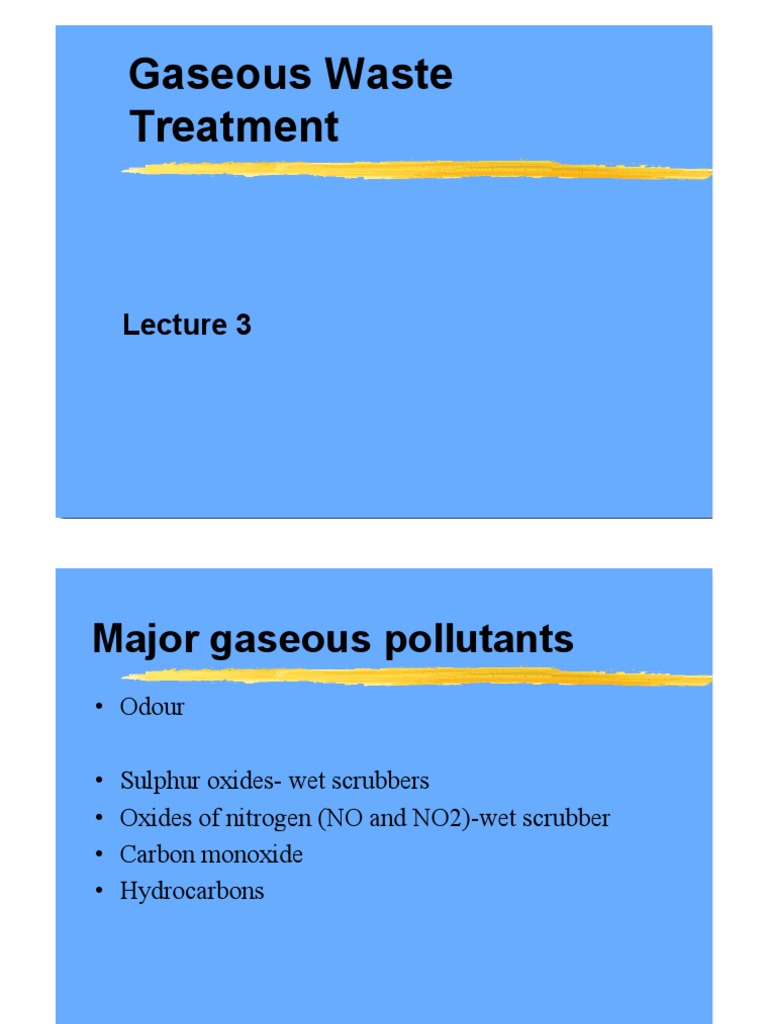 Gaseous Waste 3 Odor Combustion