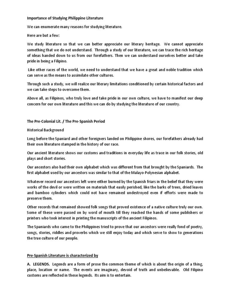 Philippine Literature Epic Poetry Riddle Free 30day Trial Scribd