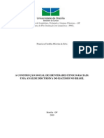 Tese - A Construção Social Das Identidades Etnico-Raciais - Uma Analise Discursiva Do Racismo No Brasil - CORDELIA - UNB