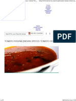 Tomato Rasam (Indian Spiced Tomato Soup) : Search For Your Favorite Recipe