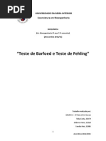 Teste de Barfoed e Fehling