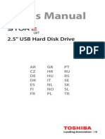 Manual Toshiba Harddrive