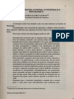 Interação Social - o Social, o Cultural e o Psicológico