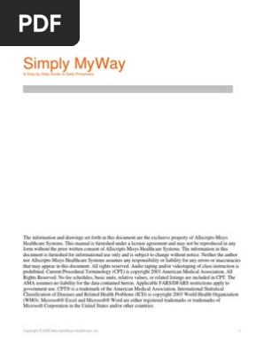 MyWay Training Manual