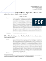 Efecto de Las Propiedades Fisicas Del Carbón Activado