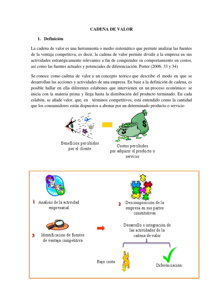 Análisis de la Cadena de Valor | PDF | Cadena de valor | Ventaja ...