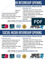 Socialmedia Internship Flyer