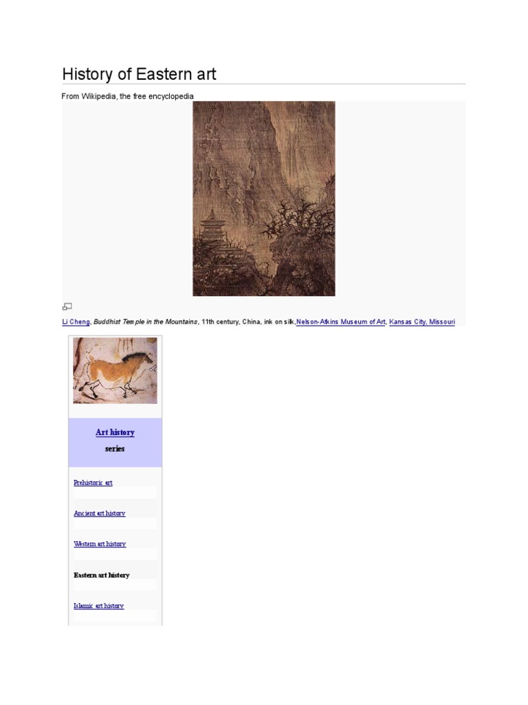 History of Eastern Art PDF Sculpture Paintings
