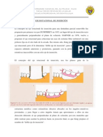 Eje rotacional de inserción en prótesis parcial removible