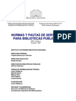 Normas Pautas Servicio Bibliotecas Publicas Venezuela