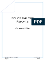 Police and Fire Reports: October 2014