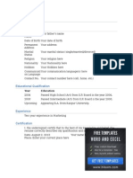 1 Biodata Template