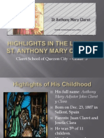 Highlights in The Life of St. Anthony Mary Claret