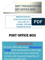 Power Point Presentation On Post Office Box Sujit Yadav