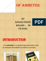 Types of Ammeter: BY Sagar Parte Rollno:-20 Te Etrx