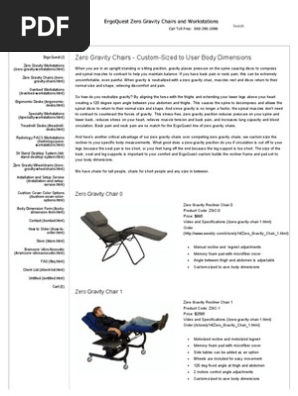 Zero Gravity Chairs - ErgoQuest Zero Gravity Chairs and Workstations