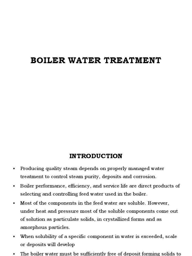 Boiler Water Treatment PDF Membrane Filtration