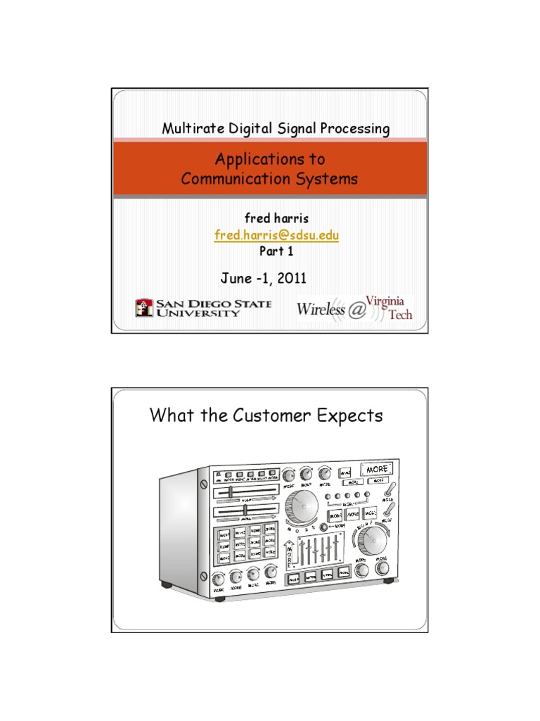 Fred Harris Multirate DSP Part 1 Virginia Tech Tutorial 2011 PDF