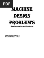 Download Machine Design questionnaires  bearings flywheels and springs by sylvanaz01 SN248418683 doc pdf