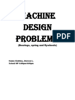 Machine Design Questionnaires (Bearings, Flywheels and Springs)