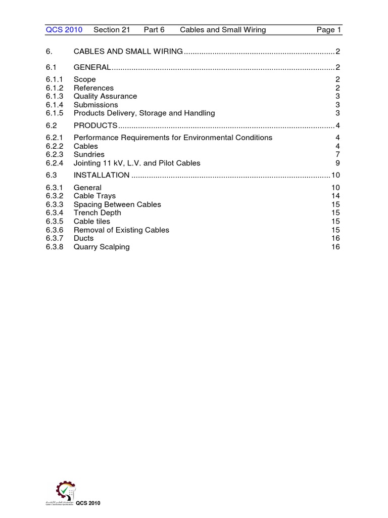 Electrical Cable Installation Guidelines | PDF | Electrical Wiring | Cable