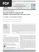 Regression Model For Tuning PID Controller