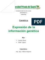 Expresión de La Información Genética 