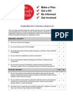 Cyber Security Controls Checklist