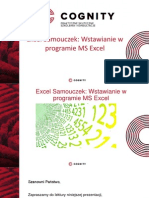 Kurs Excel - Wstawianie W Programie Ms Excel