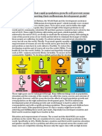 Examine The View That Rapid Population Growth Will Prevent Some Countries From Meeting Their Millennium Development Goals