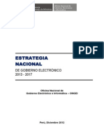 Estrategia Nacional Gobierno Electronico 2013 2017
