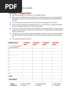 Applicant Short-listing Template | PDF